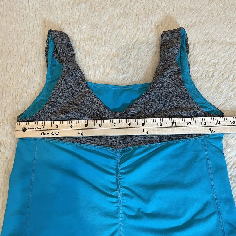 Lululemon Tank Top Athletic Gym Workout Women's‎ Size 6 Surge Spirit Teal Blue